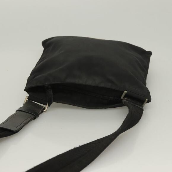 PRADA Shoulder Bag Nylon Black Silver - Picture 6 of 12